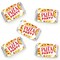 Big Dot of Happiness Pizza Party Time - Mini Candy Bar Wrapper Stickers - Baby Shower or Birthday Party Small Favors - 40 Count
